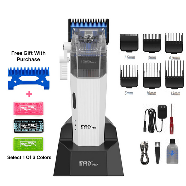 Професійна машинка для стрижки MRD PRO Cyborg Track GTR white HC-666CT-W HC-666CT-W фото