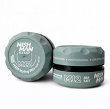 Матова паста для укладання волосся Nishman M12 Sea Salt 100 мл 10704135 фото