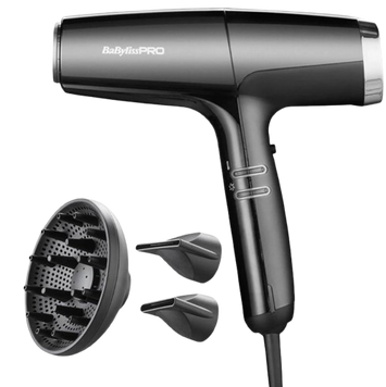 Професійний Т-подібний фен BaByliss PRO Falco Black&Silver BAB8550E BAB8550BE фото