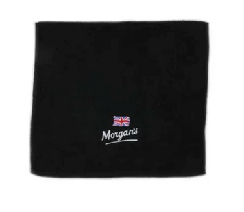 Полотенце для бритья Morgan's Embroidered Largel Black Towel M131 фото