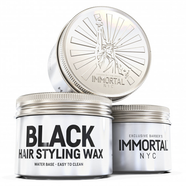 Фарбуючий віск чорного кольору Immortal Hair Styling Wax Coloring Black 100 мл  152-071 фото