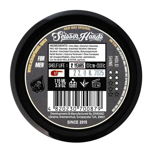 Воск для волос Scissor Hands Original Hair Wax 115 мл SH0879 фото